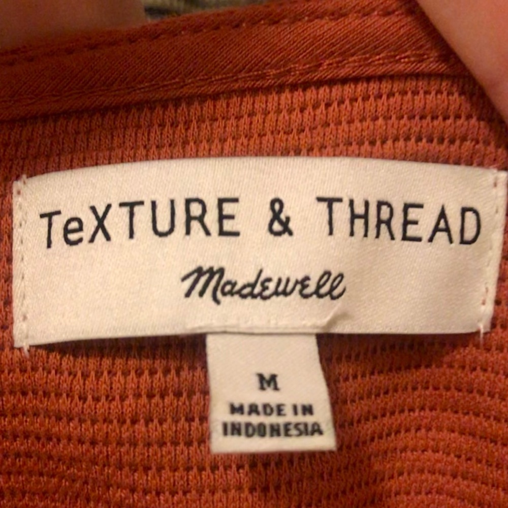 Madewell Texture & Thread Tie-Front Top - Picture 6 of 7